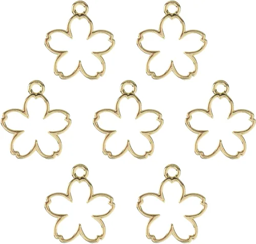 Vista 19 de John Bead Beadwork Findings - Colgante dorado (3 unidades)