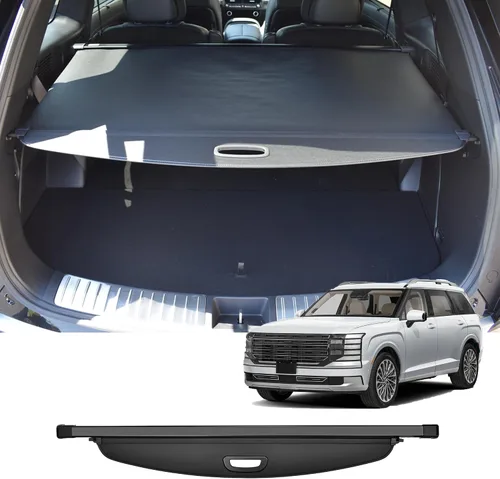 Vista 17 de cubierta retráctil para baúl trasero compatible con Toyota RAV4 2013-2018, protector de seguridad, pantalla de privacidad para equipaje