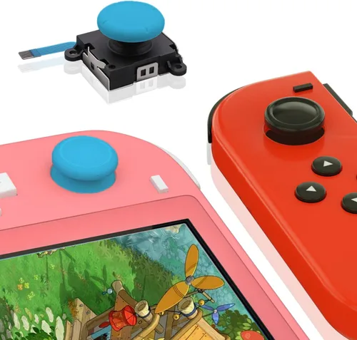 Vista 3 de ECHZOVE Joy Stick de repuesto compatible con Switch lite repuesto de palanca de mando compatible con Switch lite y kit de herramientas de reparación