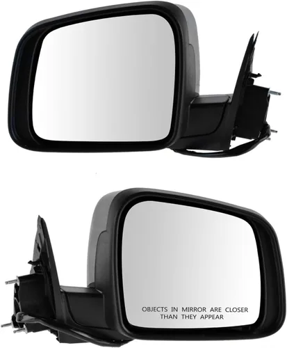 Vista 81 de TRQ Conjunto de 2 piezas de espejo lateral para conductor y pasajero, ajuste eléctrico, sin calefacción, sin memoria, color negro, compatible