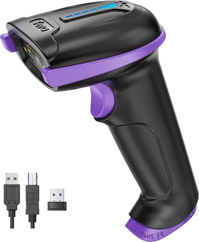Vista 16 de Tera Escáner de Códigos de Barras Inalámbrico Versátil 2-en-1 (2.4Ghz Inalámbrico + USB 2.0 Con Cable) con Indicador de Nivel de Batería, Distancia