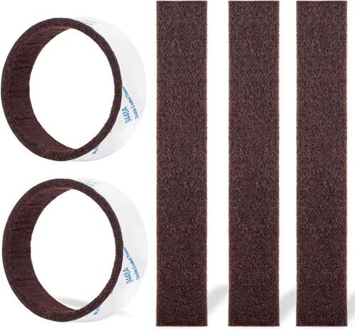 Vista 10 de Almohadillas de fieltro para muebles, 1 rollo de fieltro de 5 x 40 pulgadas, color beige