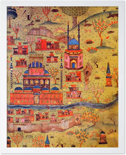 Vista 19 de Poster Master Póster retro de viaje con mapa monumental vintage de Florencia, arte italiano, gran regalo para hombres, mujeres, amantes