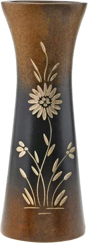 Vista 7 de Aeravida Florero de madera de mango con flores ricas y naturales (2 piezas) Decoración moderna de granja para el hogar, cocina, dormitorio, sala