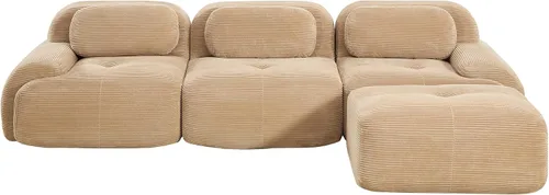 Vista 25 de Sofá comprimido moderno de espuma viscoelástica de 82 pulgadas, sofás seccionales grandes de 2 plazas para sala de estar, sofá modular Cloud que