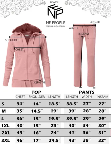 Vista 7 de NE People - Conjunto para mujer casual de terciopelo con cremallera talla S-3XL