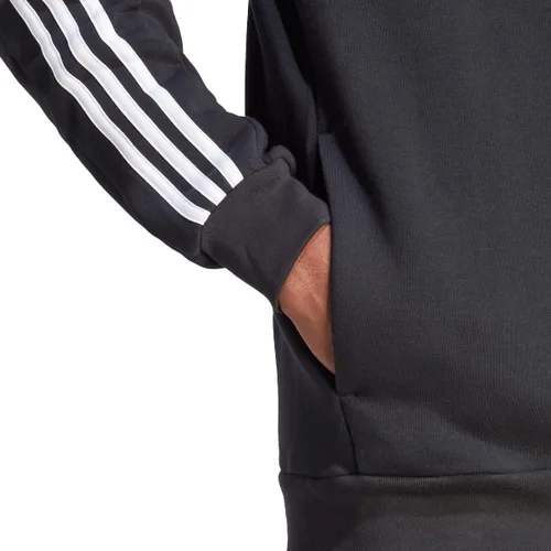 Vista 4 de adidas mens Essentials Fleece 3-stripes Full-zip Hoodie