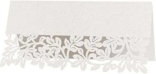 Vista 11 de Katutude Paquete de 50 tarjetas de lugar azules, tarjetas de nombre de asiento de mesa para bodas, banquetes, cenas
