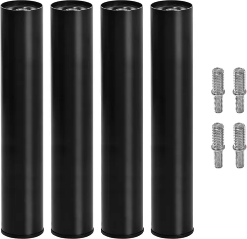 Vista 24 de Patas de metal de 2 pulgadas de repuesto para base de cama ajustable eléctrica, tornillo no ajustable en patas cortas