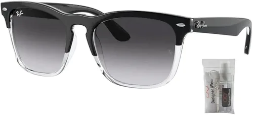 Vista 2 de Ray-Ban RB4487 - Gafas de sol cuadradas para hombres y mujeres + paquete con kit de gafas de cortesía de diseñador iWear