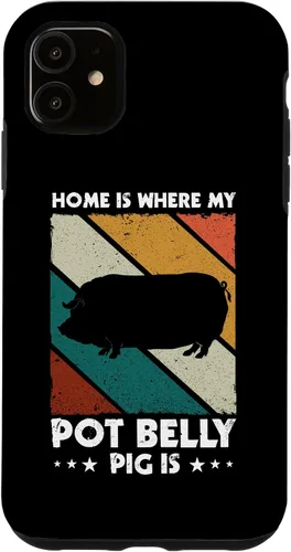 Vista 5 de iPhone 15 Pot Belly Pig Lover Suministros de alimentos Pot Belly Pig Mom Case