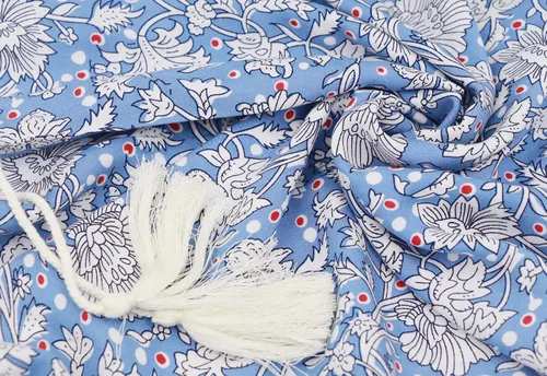 Vista 7 de R.Vivimos - Vestidos por debajo de la rodilla de estilo bohemio para mujer, vestido de manga larga, con estampado floral retro y cuello en V