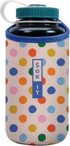 Vista 86 de Sok It BotlSok Funda para botella de agua con cubierta de neopreno aislante (Floral abstracto, se ajusta a CamelBak o Nalgene de 12 onzas)