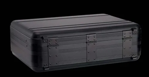 Vista 6 de Maletín de metal para hombre, caja de almacenamiento de aluminio con bloqueo, funda de medicina familiar, maleta de dinero, caja de exhibición