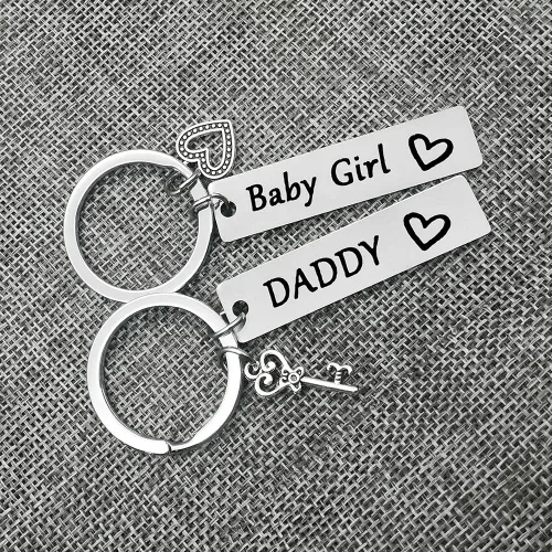 Vista 5 de Llavero para padre, hija, regalo para padre, hija, regalo para papá, hija, regalo de Navidad, cumpleaños, día del padre para papá