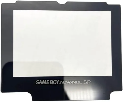 Vista 2 de Protector de lente de pantalla de vidrio para Gameboy Advance SP GBA SP Reemplazo de espejo de vidrio (negro)