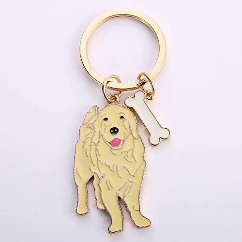 Vista 2 de tenghong2021 Corgi Llavero con cremallera para perro, lindo colgante con clip en joyería de animales, regalo para amantes de las mascotas, llavero