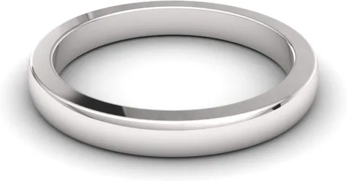 Vista 2 de Diamondere Anillo de boda natural y certificado en platino 950 Platino 2.00 MM Banda lisa para Unisex Hombres Mujeres Talla 5.5, Metal, Sin piedras