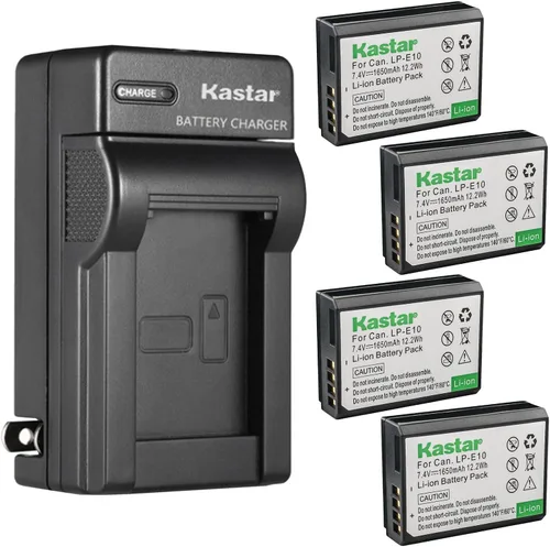 Vista 7 de Kastar - Cargador de batería para Canon LP-E10 LPE10, Canon LC-E10 LC-E10N, Canon EOS Rebel T7, EOS 1100D, EOS 1200D, EOS 1300D, EOS 1500D DSLR