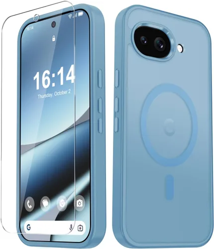 Vista 736 de Funda para Google Pixel 10 Pro XL, cubierta magnética mate, color negro Fit for MagSafe, Screen Protector included, Shockproof Military Grade