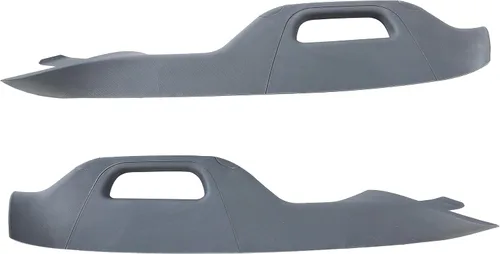 Vista 17 de HECASA Una manija de agarre de pilar, moldura interior derecha del lado del pasajero compatible con Ford F-250 F-350 F-450 F-550 Super Duty Negro