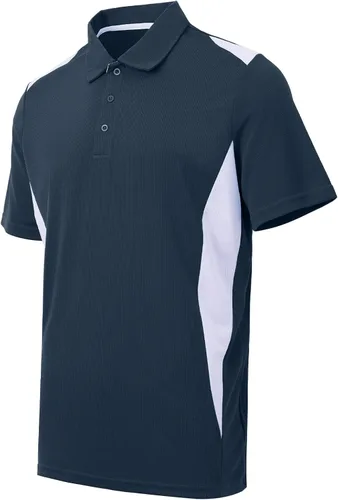 Vista 9 de Polo de golf para hombre, tallas grandes y altas, tallas L-7XL 12177# Negro y Gris