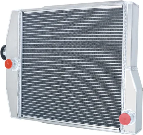 Vista 8 de Radiador de aluminio de 4 filas de repuesto para Jeep CJ3 CJ5 CJ6 DJ5 DJ6 1955 Willys Radiador 1955 1960 1961 1962 1963