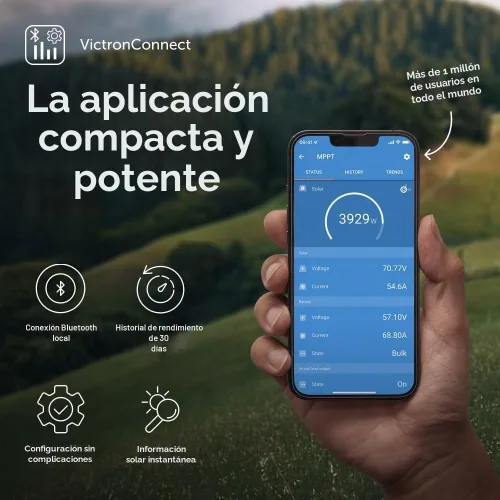 Vista 5 de Victron Energy SmartSolar MPPT Tr VE. Can Controlador de Carga Solar (Bluetooth) - Controladores de Carga para Paneles Solares - 150V, 70 amperios