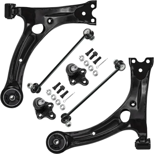 Vista 9 de Detroit Axle - Kit de extremo delantero para Chrysler 300 Dodge Charger 2011-2023 Challenger, 2 Lower Rearward Control Arms 2 Outer Tie Rods 2