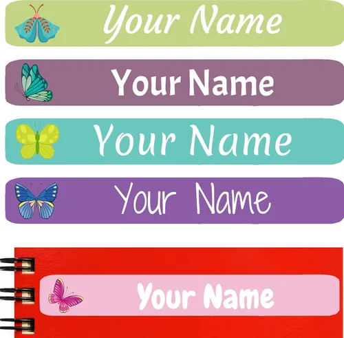 Vista 9 de 100 etiquetas de nombre personalizadas para niños, suministros escolares, calcomanías de nombre personalizadas para niños, impermeables, para Camión