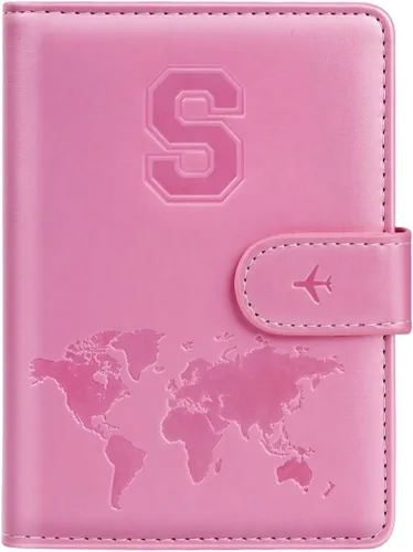 Vista 42 de Funda para Pasaporte Personalizada con Letra de la A a la Z, Billetera de Viaje con Bloqueo RFID, Funda para Pasaporte, Estuche para Pasaporte