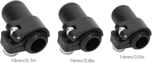 Vista 2 de Bastones de trekking, ajustable Flip Lock agarre de goma negro bastones de trekking bloqueo externo para senderismo mochilero bastones de trekking