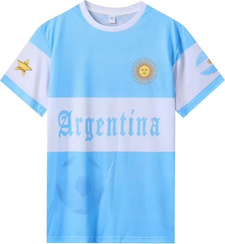 Vista 3 de Camisetas de fútbol para adultos, camisetas unisex con temática de fútbol, camisetas de uniformes personalizados para fanáticos de los deportes