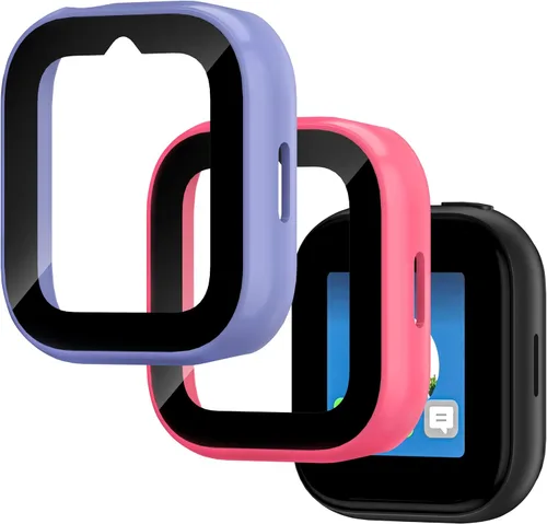 Vista 16 de Paquete de 2 fundas compatibles con T-Mobile SyncUp Kids Watch, carcasa rígida de policarbonato con vidrio templado para accesorios de reloj SyncUp