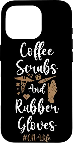 Vista 20 de iPhone 16 CNA Nurse Certified Nursing Assistant Coffee Coffee Scrubs & Case