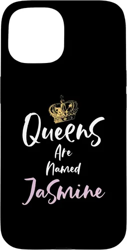 Vista 6 de Jasmine Name Queen - Carcasa para iPhone 17, color rosa y negro