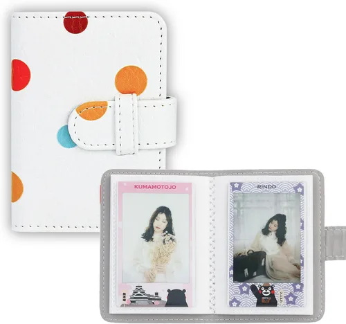 Vista 43 de Mini álbum de fotos de 28 bolsillos para mini película, foto de 2x3, tarjeta de fotos Kpop, álbumes cartera libro para Mini 12 11 40 7+ EVO 90 Alpaca
