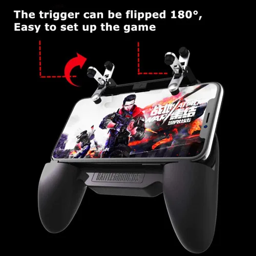 Vista 3 de COOBILE Mobile Game Controller for PUBG Mobile Controller L1R1 Mobile Game Trigger Joystick Gamepad for iOS & Android Phone(W10 update)