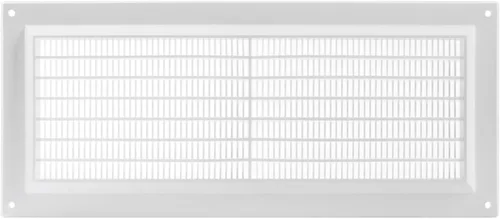 Vista 6 de Cubierta de ventilación negra de 5 x 12 pulgadas (exterior), rejilla de ventilación de plástico con malla protectora, cubierta de ventilación