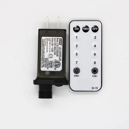 Vista 5 de Transformador LED de 8 modos de luz LED de 12 V, fuente de alimentación de clase 2, transformador de bajo voltaje, adaptador de enchufe de EE. UU.