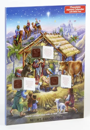 Vista 3 de Calendario de Adviento de chocolate Peaceful Prince, 2.65 onzas