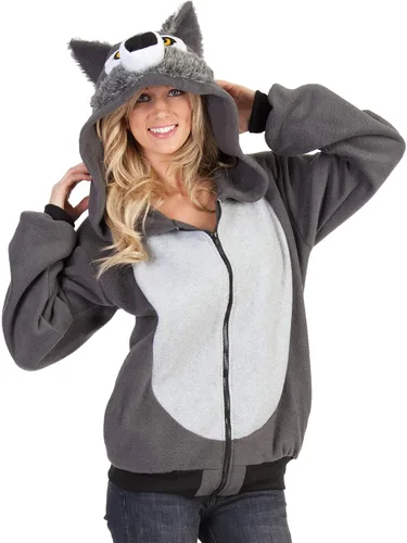 Vista 2 de RG Costumes. Sudadera con capucha de Willie el lobo.