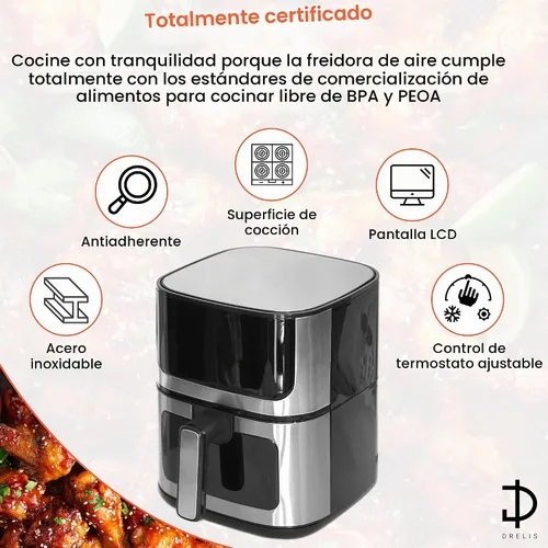 Vista 7 de Freidora de aire 5qt horno de convección freidora sin aceite
