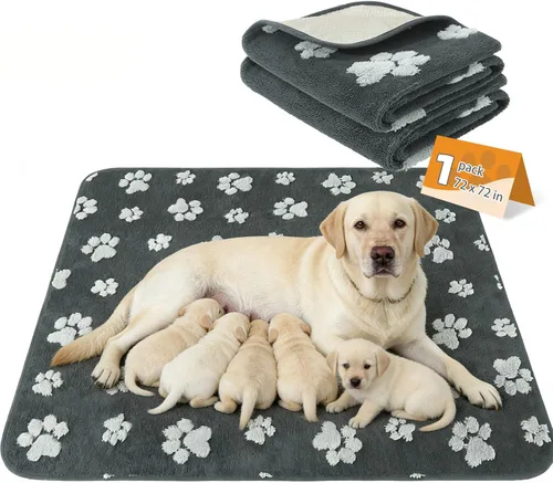 Vista 21 de KOOLTAIL Almohadillas lavables para orina de perros, paquete de 2 almohadillas de entrenamiento súper absorbentes reutilizables impermeables