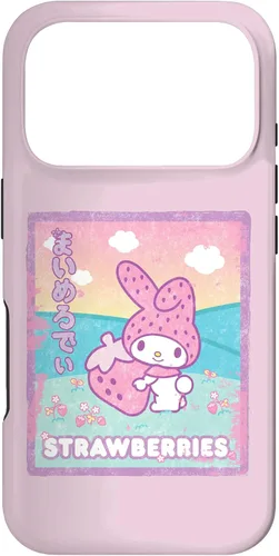 Vista 30 de Funda para iPhone 16 My Melody Strawberry Milk