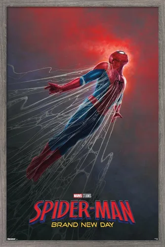Vista 8 de Trends International Marvel Spider-Man: Brand New Day (2026) - Póster de pared de una hoja Webs, 34 pulgadas de largo x 22.4 W, versión sin marco