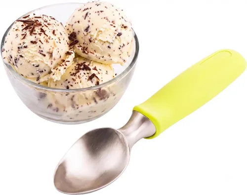 Vista 8 de Restaurantware Cuchara de helado Silver 24 de 1.5 onzas, antiadherente, 1 unidad plateado