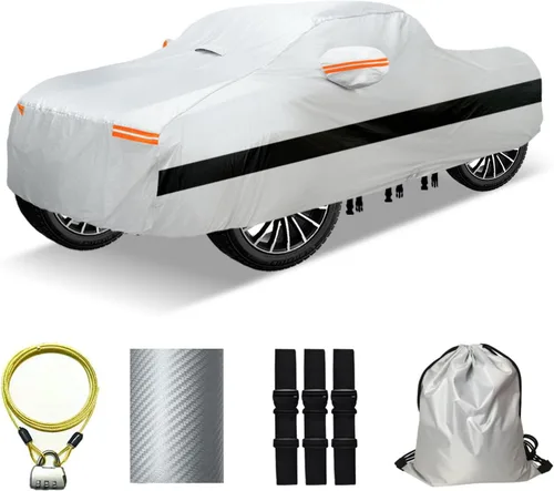Vista 17 de Funda para coche SUV de 30 capas para automóviles, impermeable para todo tipo de clima, protección UV, resistente a la nieve, resistente al viento
