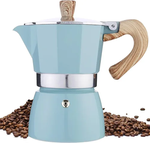 Vista 11 de MORDEN MS Moka - Cafetera de café expreso para estufa, 6 tazas/10 onzas, cafetera italiana, cafetera para camping, cafetera cubana manual