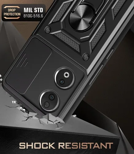 Vista 2 de Funda para Honor X7, Honor Play 30 Plus, funda de TPU + PC de grado militar, [soporte integrado] diseño de doble capa funda de protección resistente